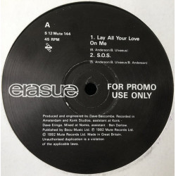 Erasure - Abba-Esque Club EP (Voulez Vous / SOS / Take A Chance / Lay All Your Love On Me (12" Vinyl Promo)