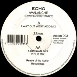 Echo - Avalanche (Way Out West Acid Mix / Original / Dub) 12" Vinyl Record