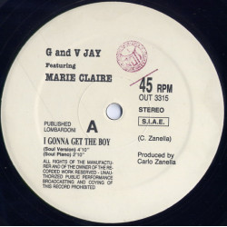 G And V Jay Feat Marie Claire - I Gonna Get You Boy (Groove Version / Groove Piano / Soul Version / Soul Piano)