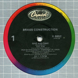 Brass Construction - Give And Take (M&M Vocal Mix / M&M Dub) / My Place (12" Vinyl Record)