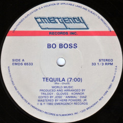 Bo Boss - Tequila / Hao Hao O Tequila (12" Vinyl Record) Italo Disco