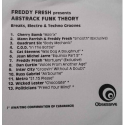 (CD) Freddy Fresh presents - Abstract Funk Theory  - Cherry Bomb - Matrix / Mann Parrish & Freddie Fresh - Smooth (Promo)