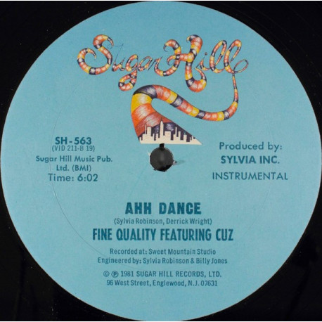 Fine Quality Featuring Cuz - Ahh Dance (Vocal Mix / Instrumental) 12" Vinyl Record