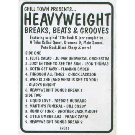 Chill Town Presents - Heavyweight Breaks Beats & Grooves (10 Funk & Jazz Classics Sampled In Hip Hop)