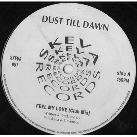 Dusk Till Dawn - Feel My Love (Club Mix / Dub / Instrumental) 12" Vinyl Record