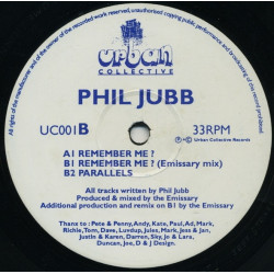 Phil Jubb - I Remember (Original / Emissary Mix) / Parallels (12" Vinyl Record)
