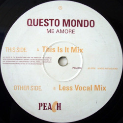 Questo Mondo - Me Amore (This Is It Mix / Less Vocal Mix) 12" Vinyl Record