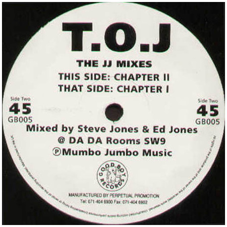 T.O.J - The JJ Mixes (Chapter 1 / Chapter 2) 12" Vinyl Record