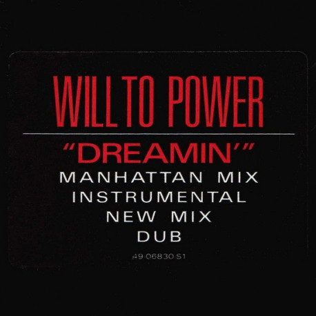 Will To Power - Dreamin (Manhattan Mix / Instrumental / New Mix / Dub) 12" Vinyl Record SEALED