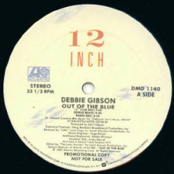 Debbie Gibson - Out Of The Blue (Club Mix / Bonus Beats / Radio Edit / Dub / Drumappella) 12" Vinyl Promo