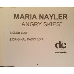 (CD) Maria Nayler - Angry skies (Club mix / Original Radio Edit) Promo