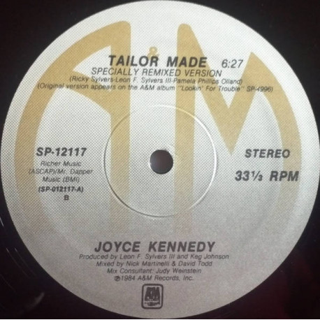Joyce Kennedy - Tailor Made (Special Remix / Instrumental) / Stronger Than Before (12" Vinyl Record)