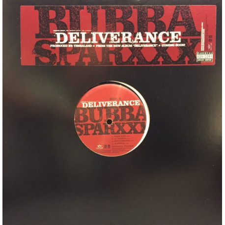Bubba Sparxxx - Deliverance (LP Mix / Radio Mix / Inst / Acappella)  12" Vinyl Record