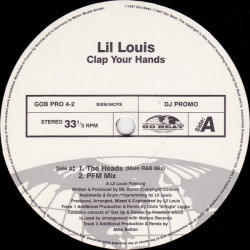 Lil Louis - Clap your hands (DJ Q Regroove / PFM Mix / R&B Remix / Main R&B Mix) Vinyl Promo