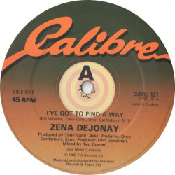 Zena Dejonay - Ive Got To Find A Way (Original Mix / Dub) 12" Vinyl Record