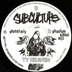 SubCulture - TV Heaven (Spacey Mix / Phantom Signal Mix) 12" Vinyl Record