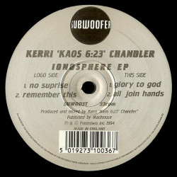 Kerri Chandler - Ionosphere EP (No Surprise / Remember This / Glory To God / All Join Hands) 12" Vinyl Record