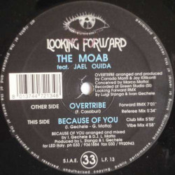 Moab Featuring Ouida - Because Of You (Club Mix / Vibe Mix) / Overtribe (Forward RMX / Referee Mix) 12" Vinyl Record