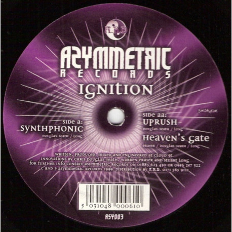 Ignition - Synthphonic / Uprush / Heavens Gate (12" Vinyl Record)