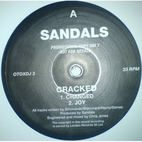 Sandals - Cracked (Changed / Joy / Shake The Brain / Osocurioso / Wake The Brain / Open / Ardens Bud Phase 3 / Cracked)