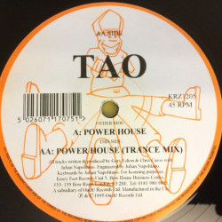 Tao - Power House (Original / Trance Mix) 12" Vinyl Record