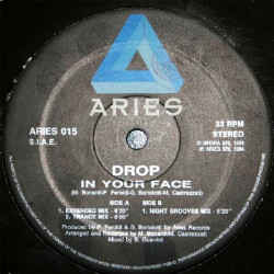 Drop - In Your Face (Extended / Trance Mix / Night Grooves Mix) 12" Vinyl Record