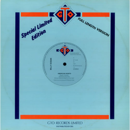 Billy Ocean - American Hearts / My Love (12" Vinyl Record)