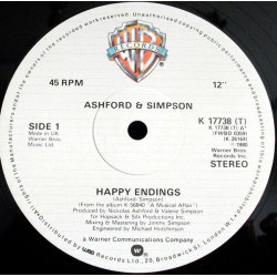 Ashford & Simpson - Happy Endings / Get Out Your Handkerchief (12" Vinyl Record)
