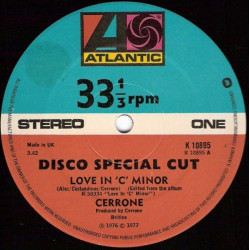 Cerrone - Love In C Minor (Edit) / Black Is Black (Edit) 12" Vinyl Record