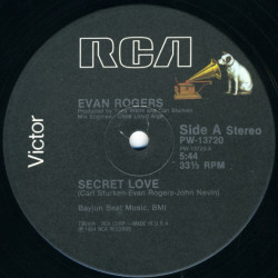 Evan Rogers - Secret Love (Extended / Instrumental / Dub) 12" Vinyl Record