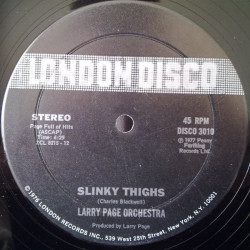 Larry Page Orchestra - Rampage / Slinky Thighs (12" Vinyl Record)