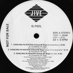 Q Feel - Dancing In Heaven (Extended / Dance Til You Drop / Edit / House Dub / Get Funky Instrumental / 7" Mix) Vinyl Promo