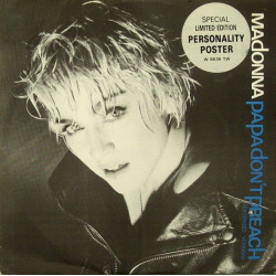 Madonna - Papa Dont Preach (WITH POSTER) (Extended Version / LP Instrumental) Aint No Big Deal (Vinyl 12")