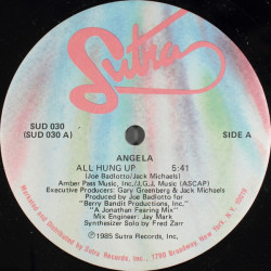 Angela - All Hung Up (Vocal Mix / Dub) 12" Vinyl Record