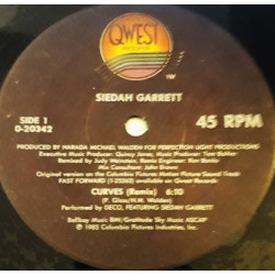 Siedah Garrett - Curves (Remix) / As Long As We Believe (12" Vinyl Record)