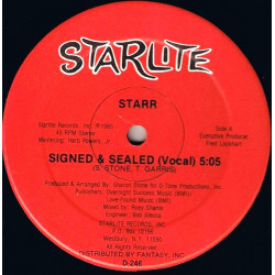 Starr - Signed & Sealed (Vocal Mix / Dub Mix) 12" Vinyl Record