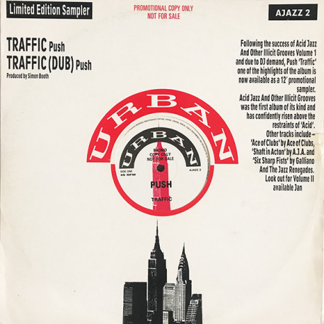 Push - Traffic (Original / Dub Mix) Acid Jazz 12" Vinyl Record (Promo)