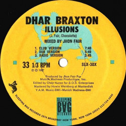Dhar Braxton - Illusions (2 Club Mixes / 2 Dubs / 2 Edits) 12" Vinyl Record