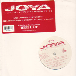 Joya - I Like What Youre Doing To Me (LP Mix / Inst / Uptown Remix / Edit / Acappella) 12" Vinyl Record