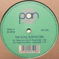 Soul Survivors - Ease Your Mind (Soulful Mix / Liquid Mix / Boos Vintage Mix / Jazzy Glenn Groove) 12" Vinyl