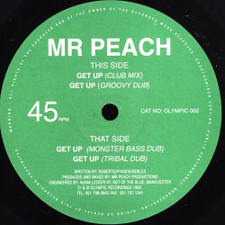 Mr Peach - Get Up (Club Mix / Groovy Dub / Monster Bass Dub / Tribal Dub) 12" Vinyl Record