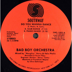 Bad Boy Orchestra - Do You Wanna Dance (Club Dance / Piano Dance / Radio / Dub / Chant) 12" Vinyl Record