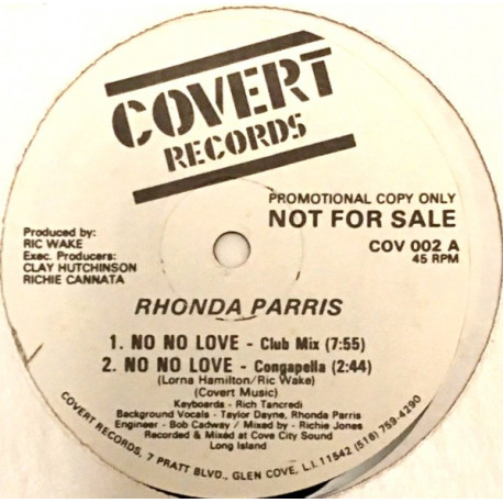 Rhonda Parris - No No No (Club Mix / Congappella / Dub / Radio Mix) 12" Vinyl Promo