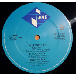Billy Ocean - Suddenly / Mystery Lady (Extended Mix / Club Mix) 12" Vinyl Record