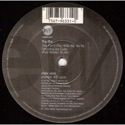 Yo Yo Featuring Ice Cube - You Cant Play With My Yo Yo (Real Remix / Hiphop Remix / Radio Edit) 12" Vinyl Record