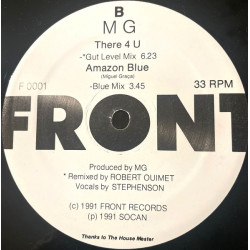 MG - There 4 U (Tumbling Mix / Dub 4 U / Gut Level Mix) / Amazon Blue (Blue Mix) 12" Vinyl