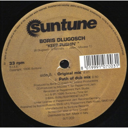 Boris Dlugosch - Keep Pushin (Original Mix / Path Of Club Mix / Path Of Dub) / Ready (Mix Uno)  12" Vinyl Still In Shrinkwrap
