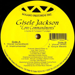 Gisele Jackson - Love Commandments (Vocal Full Length Mix / Vocal Edit / Acappella / Goya Beats) 12" Vinyl Record