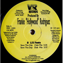 Frankie Hollywood Rodriguez - Save The Day (Club Mix / Dub) / Im Happy (Mix 1 / Mix 2) 12" Vinyl Record