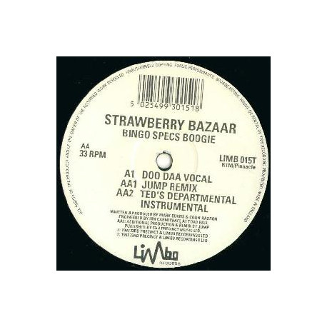 Strawberry Bazaar - Bingo Specs Boogie (Doo Daa Vocal / Jump Remix / Teds Departmental Instrumental) Vinyl